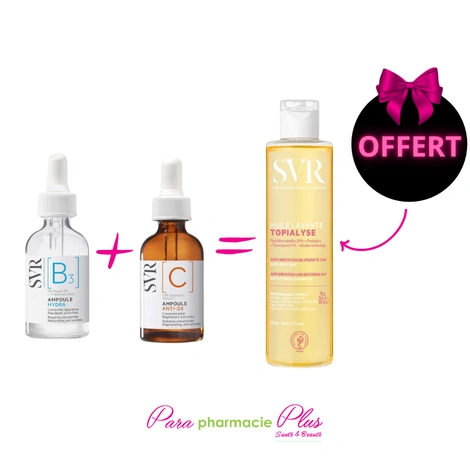  SVR PACK AMPOULE B+ AMPOULE C + TOPIALYSE HUILE 200ML OFFERTE 
