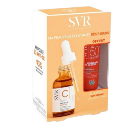  svr trousse ampoule c anti oxydant + sun secure blur