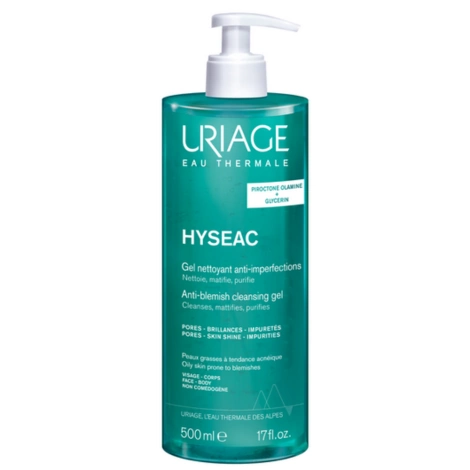  uriage hyseac gel nettoyant 500ml