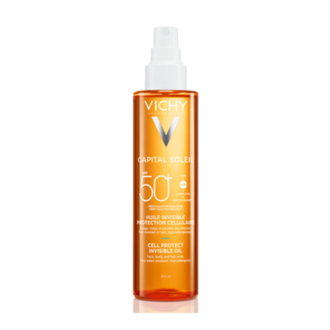  VICHY CAPITAL SOLEIL HUILE DE PROTECTION CELLULAIRE SPF50+ 200ML 