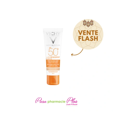  vichy ideal soin anti taches 3en1 teintée spf50+ 50ml