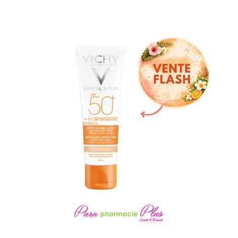  vichy ideal soin anti taches 3en1 teintée spf50+ 50ml