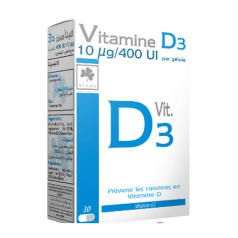  vital vitamine d3 30 gelules