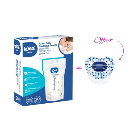  WEE BABY SACHETS DE CONSERVATION 20 PIECES + SUCETTE OFFERTE 